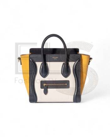 Celine Luggage Nano Tricolor Yellow Elite ART Projects