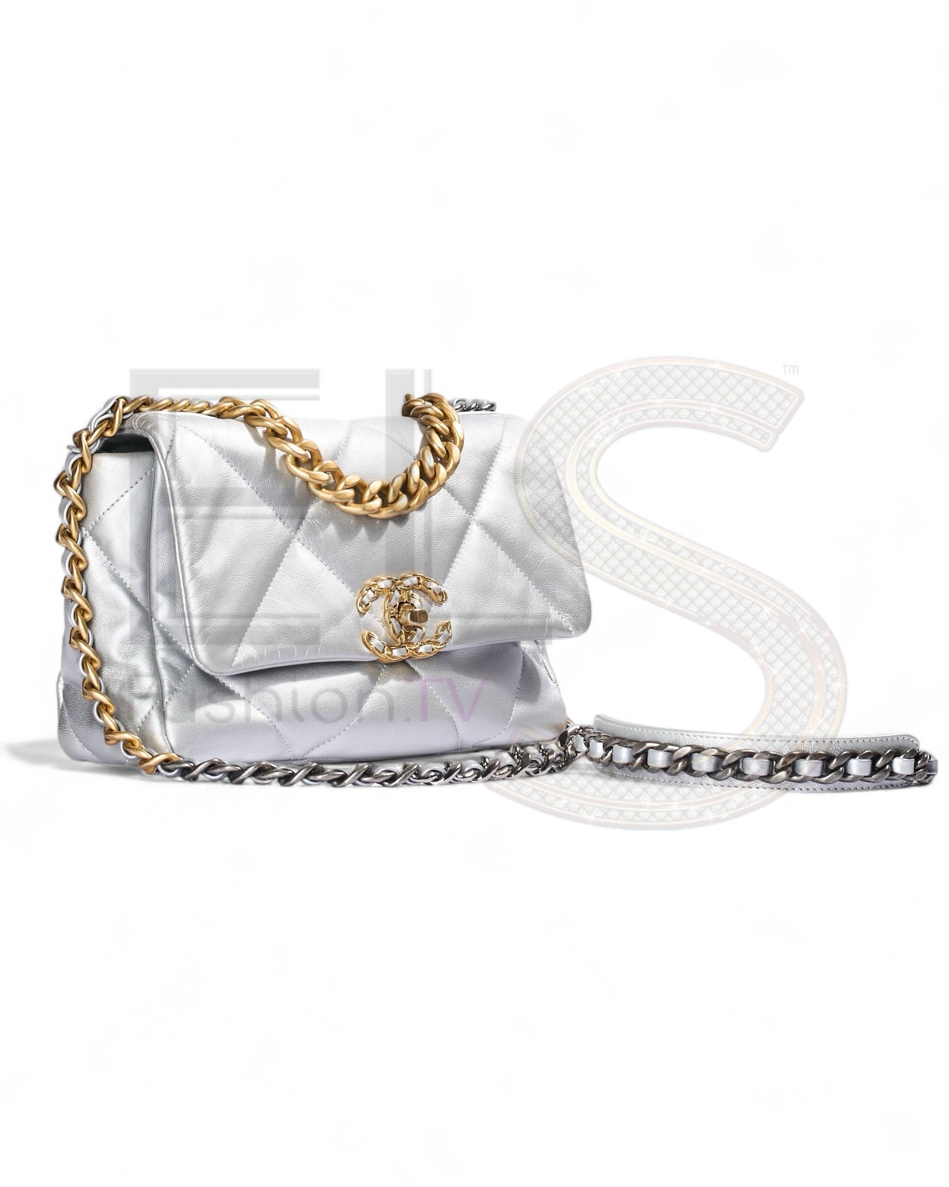 Chanel 19 Flap Small Silver