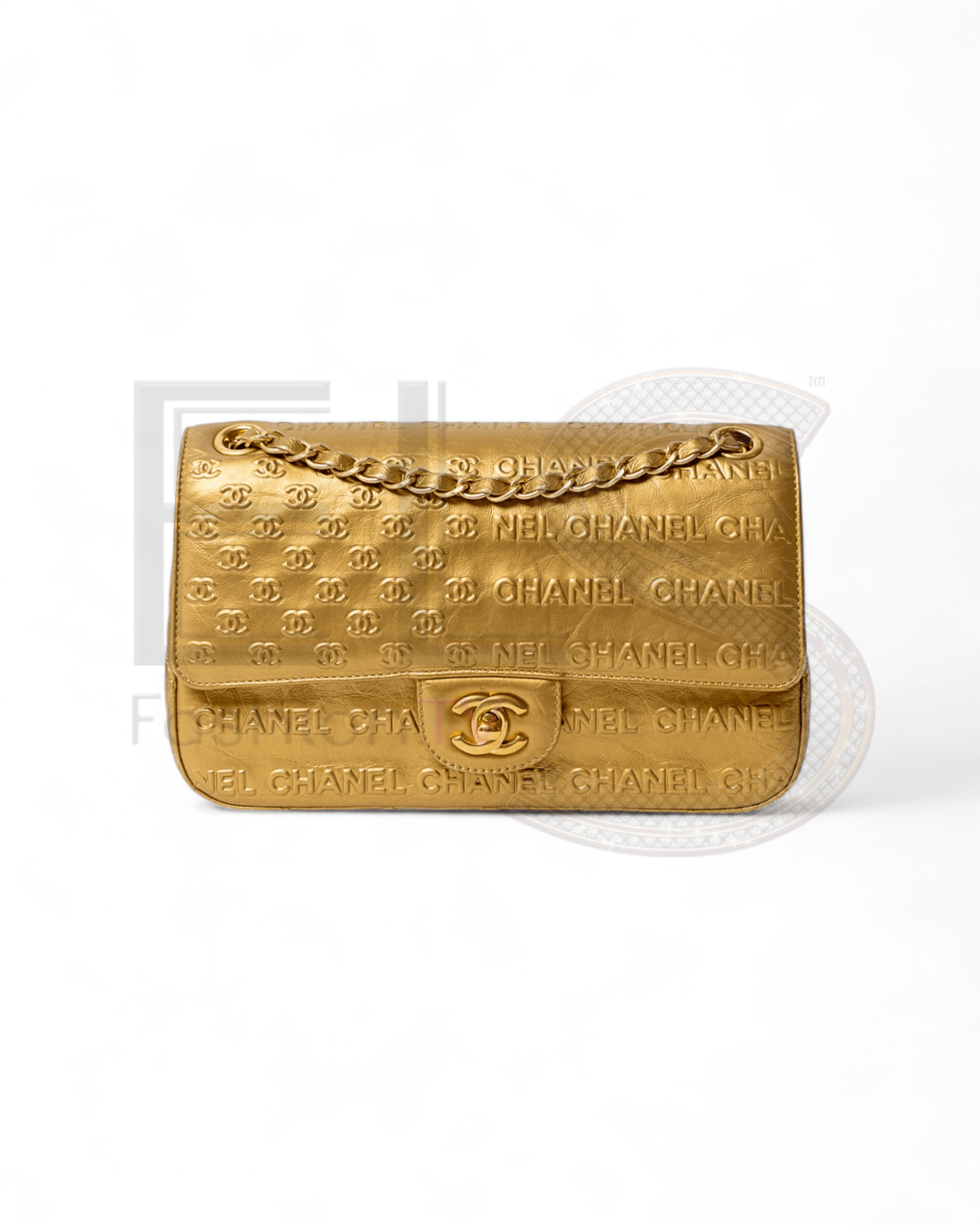 Chanel 2.55 Signature Cc Paris-Dallas Gold