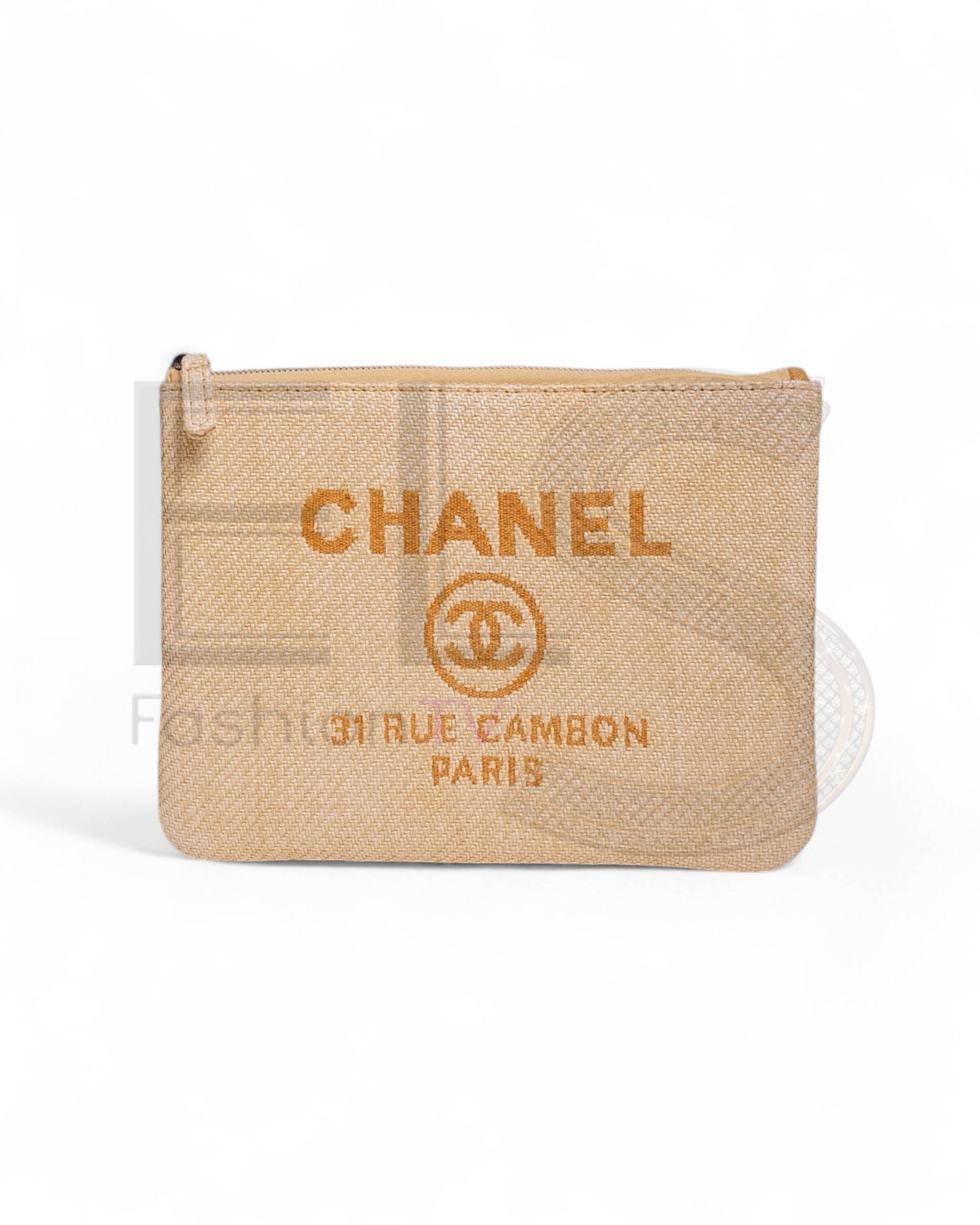 Chanel Clutch Small Cambon Rafia Yellow Elite ART Projects