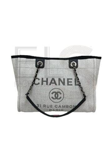 Chanel Deauville Gray Raffia Elite ART Projects