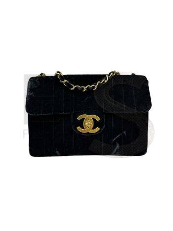 Chanel Jumbo Big Logo Black Velvet Elite ART Projects