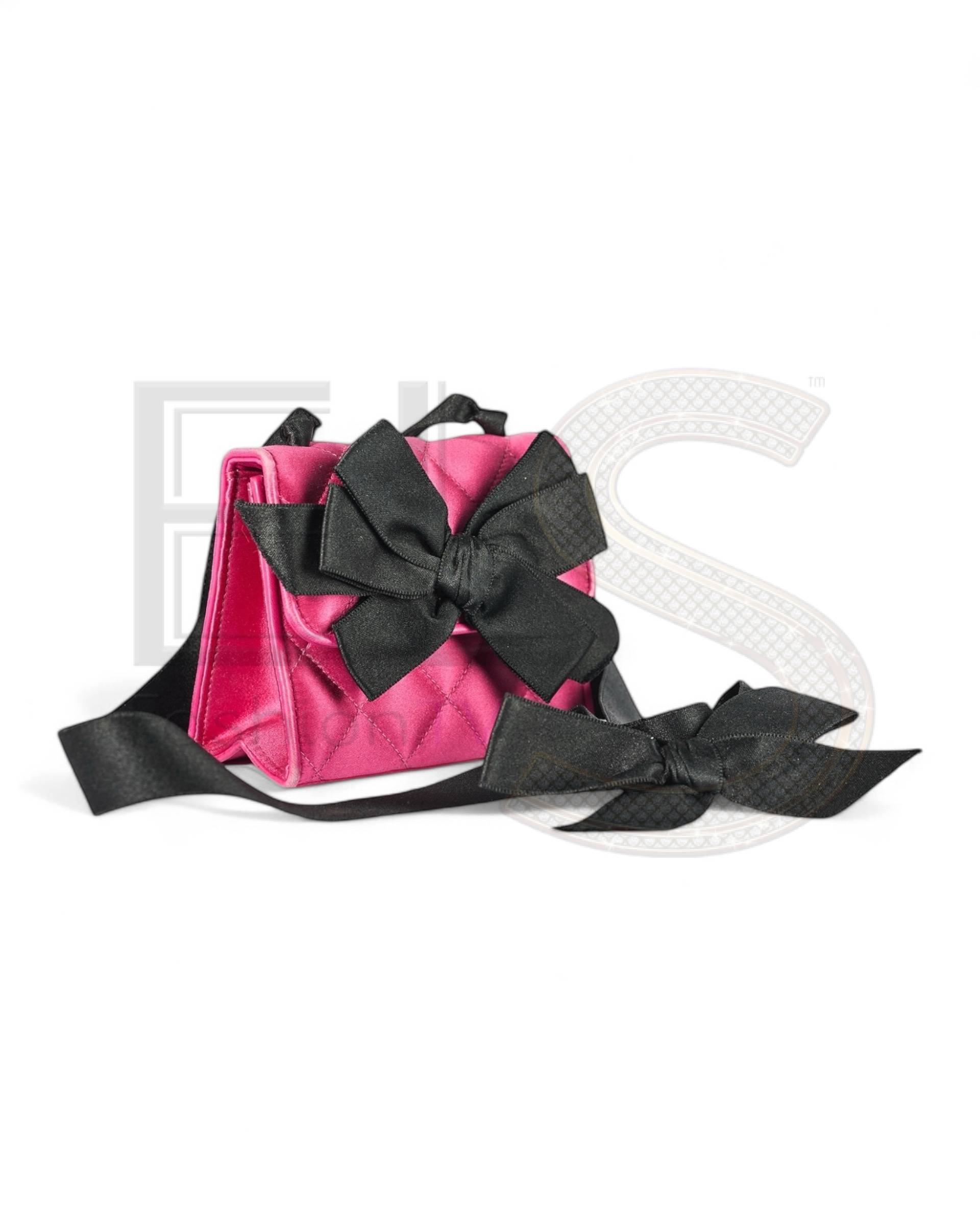 Chanel Mini Flap Satin Bow Fuchsia Elite ART Projects