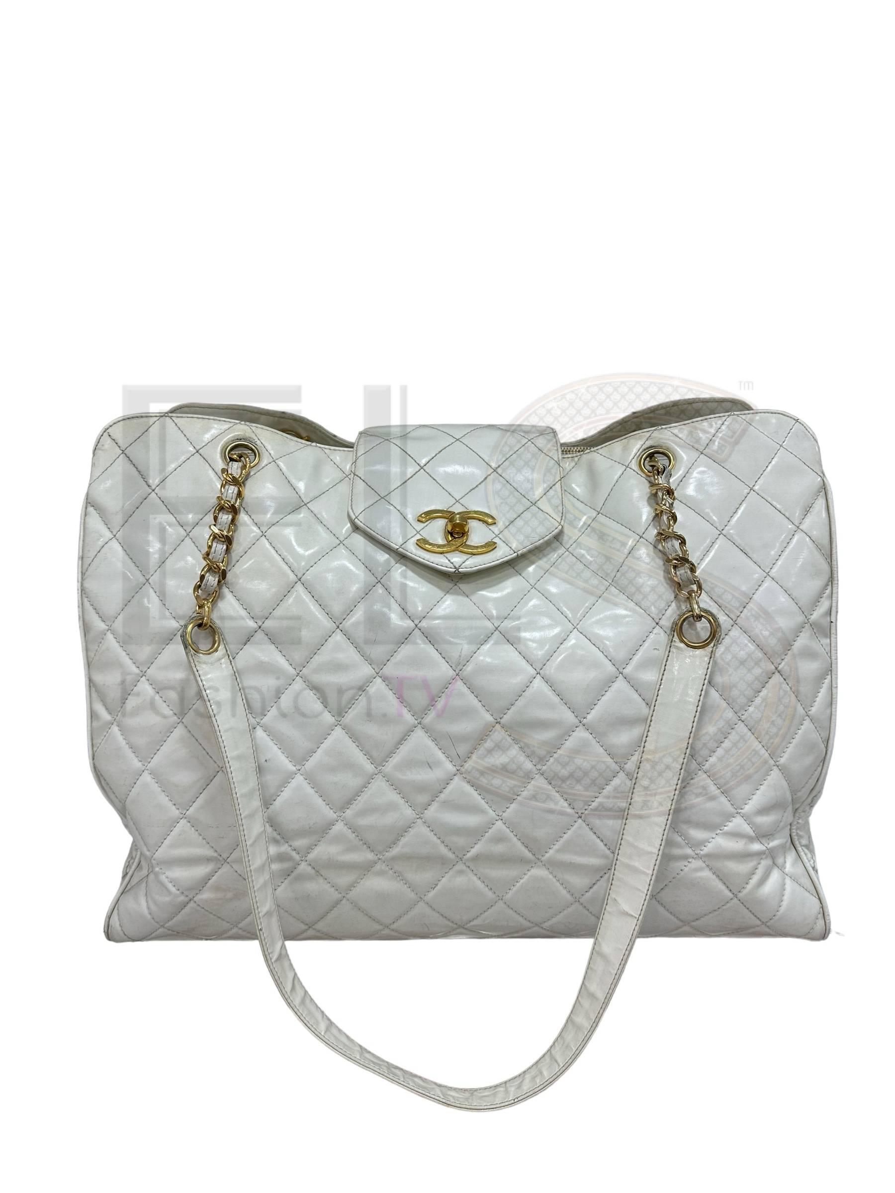 Chanel Supermodel Xxl White Patent Elite ART Projects