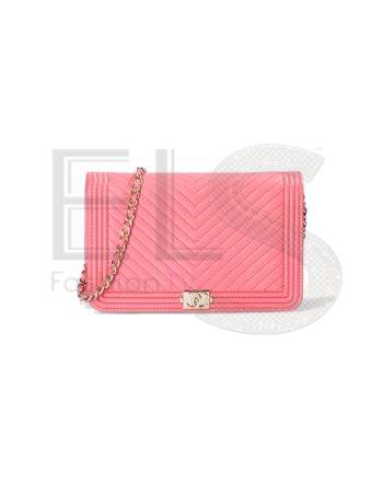 Chanel Wallet On Chain Chevron Pink Elite ART Projects