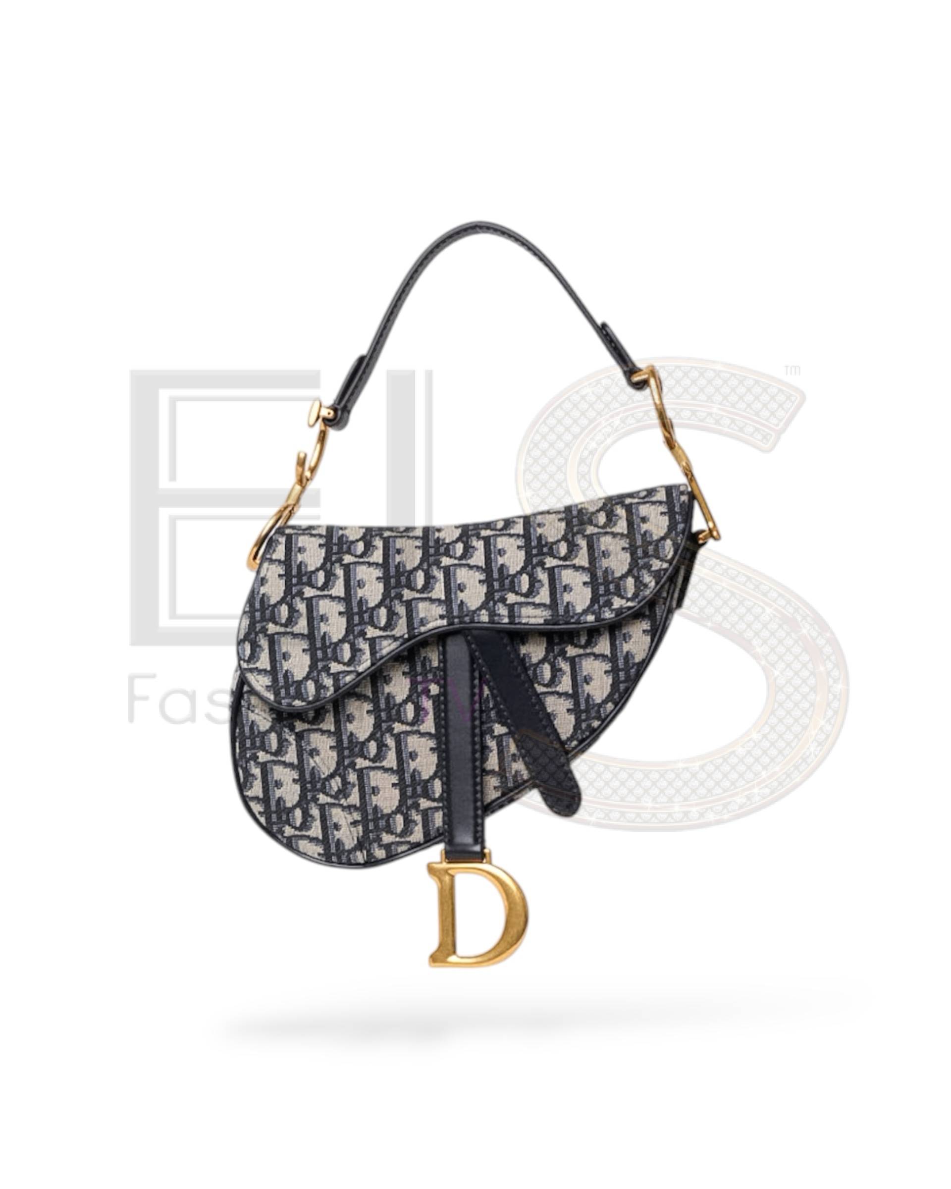 Dior Saddle Mini Jacquard Oblique Blue