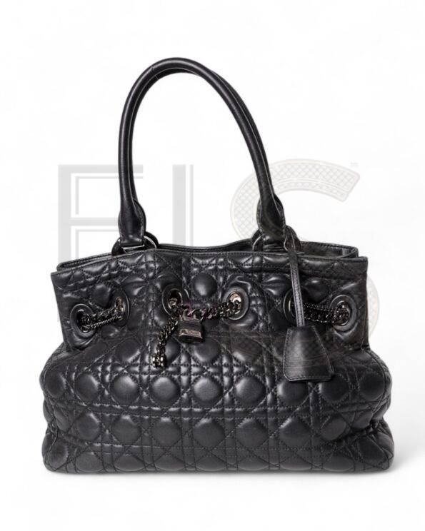 Dior Shopper Padlock Cannage Soft Black Elite ART Projects