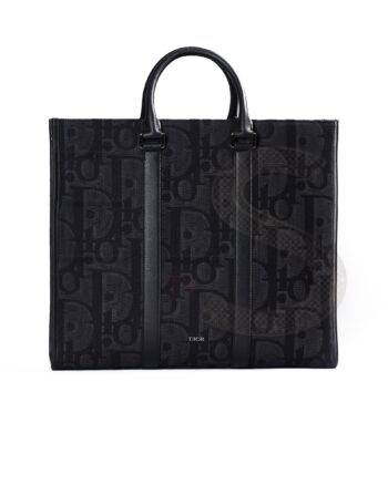 Dior Tote East-West Maxi Oblique Black Elite ART Projects