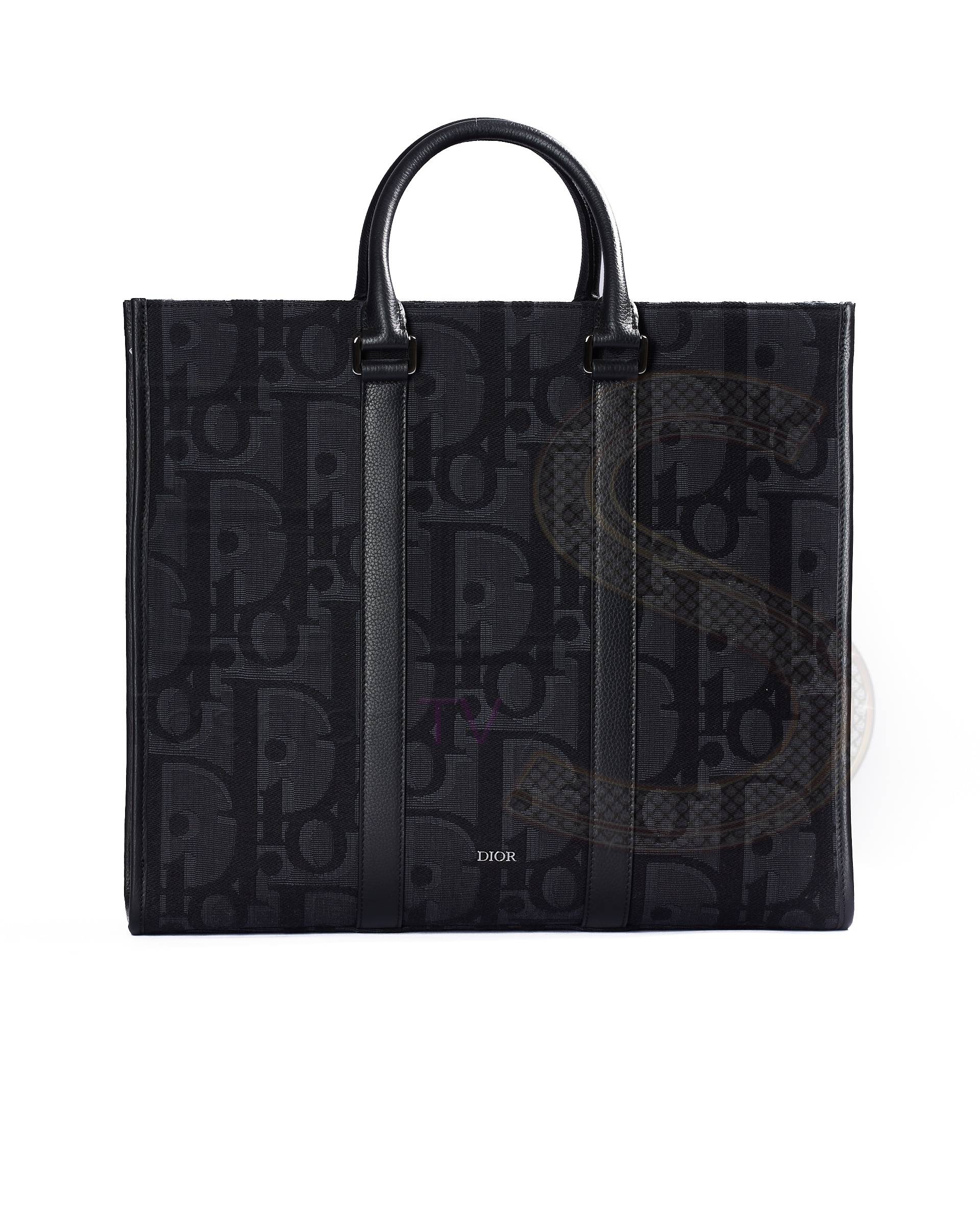 Dior Tote East-West Maxi Oblique Black