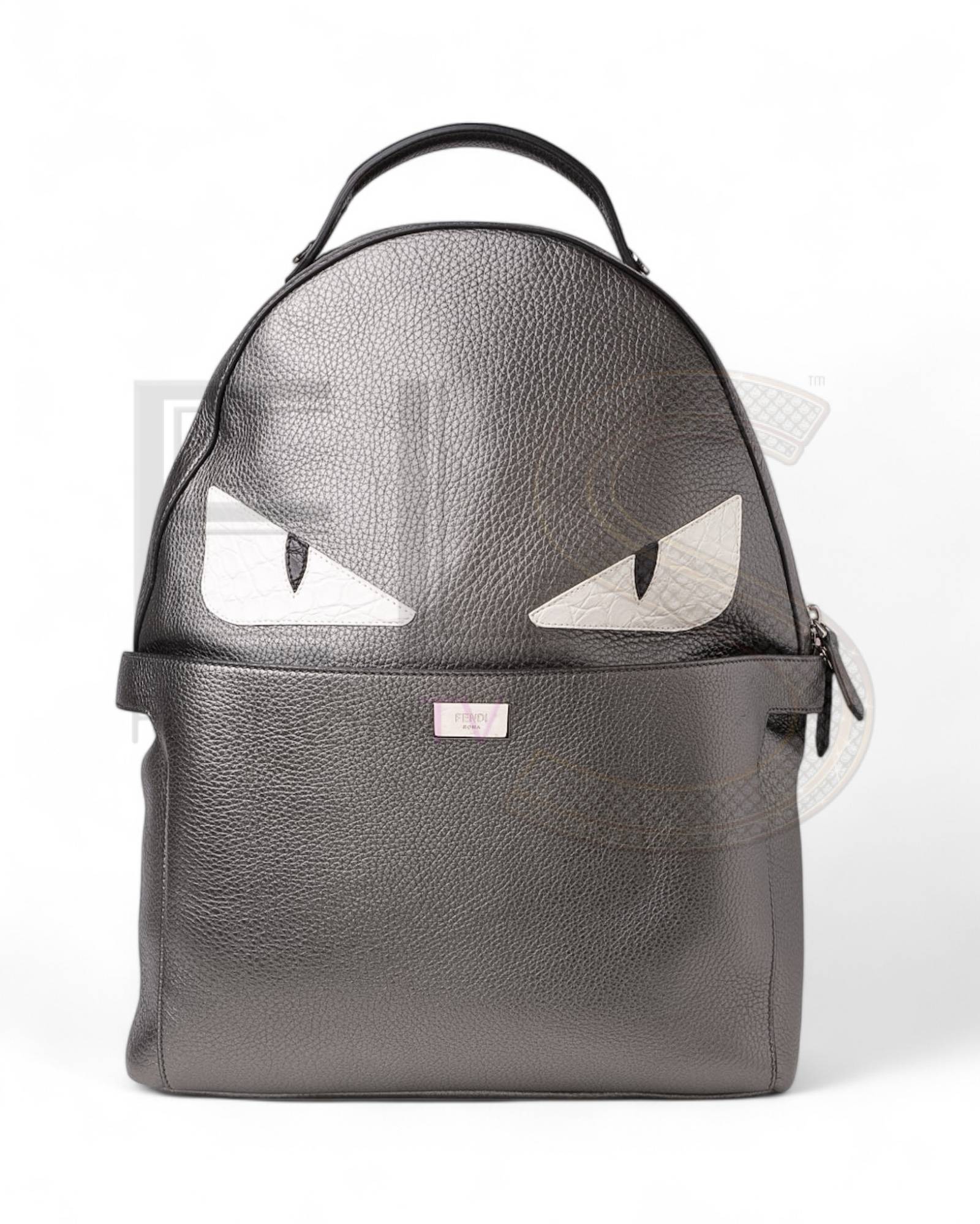Fendi Peekaboo Monster Mm Backpack Grey
