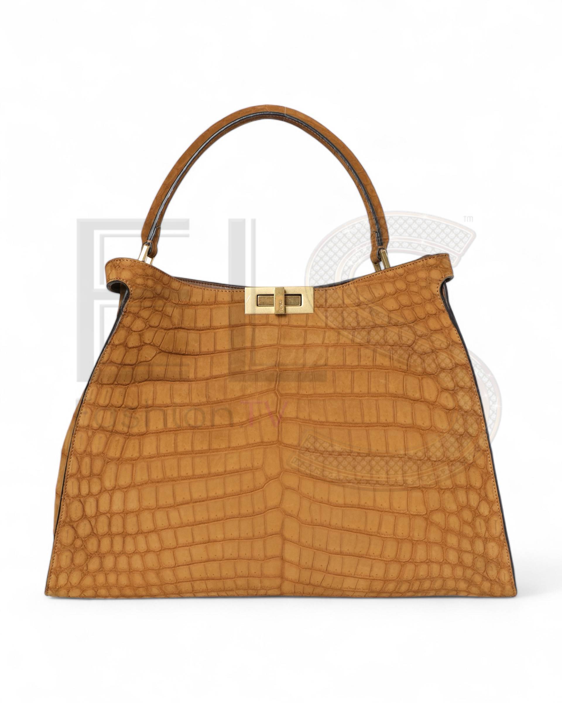 Fendi Peekaboo X-Lite Coconut Brown