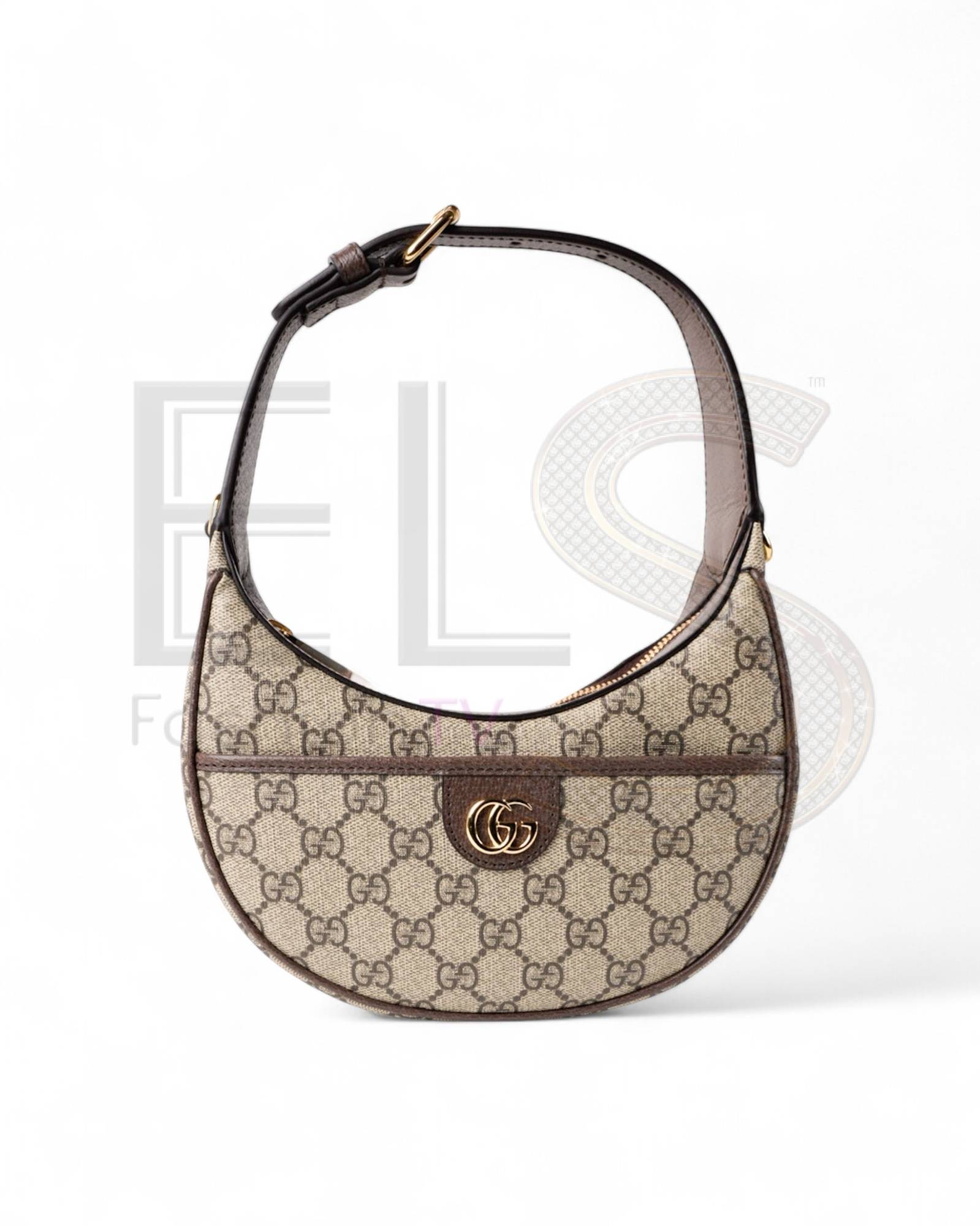Gucci Mezzaluna Gg Supreme Brown