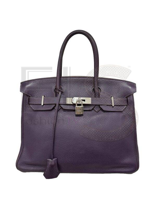 Hermès Birkin 30 Clemence Raisin Elite ART Projects