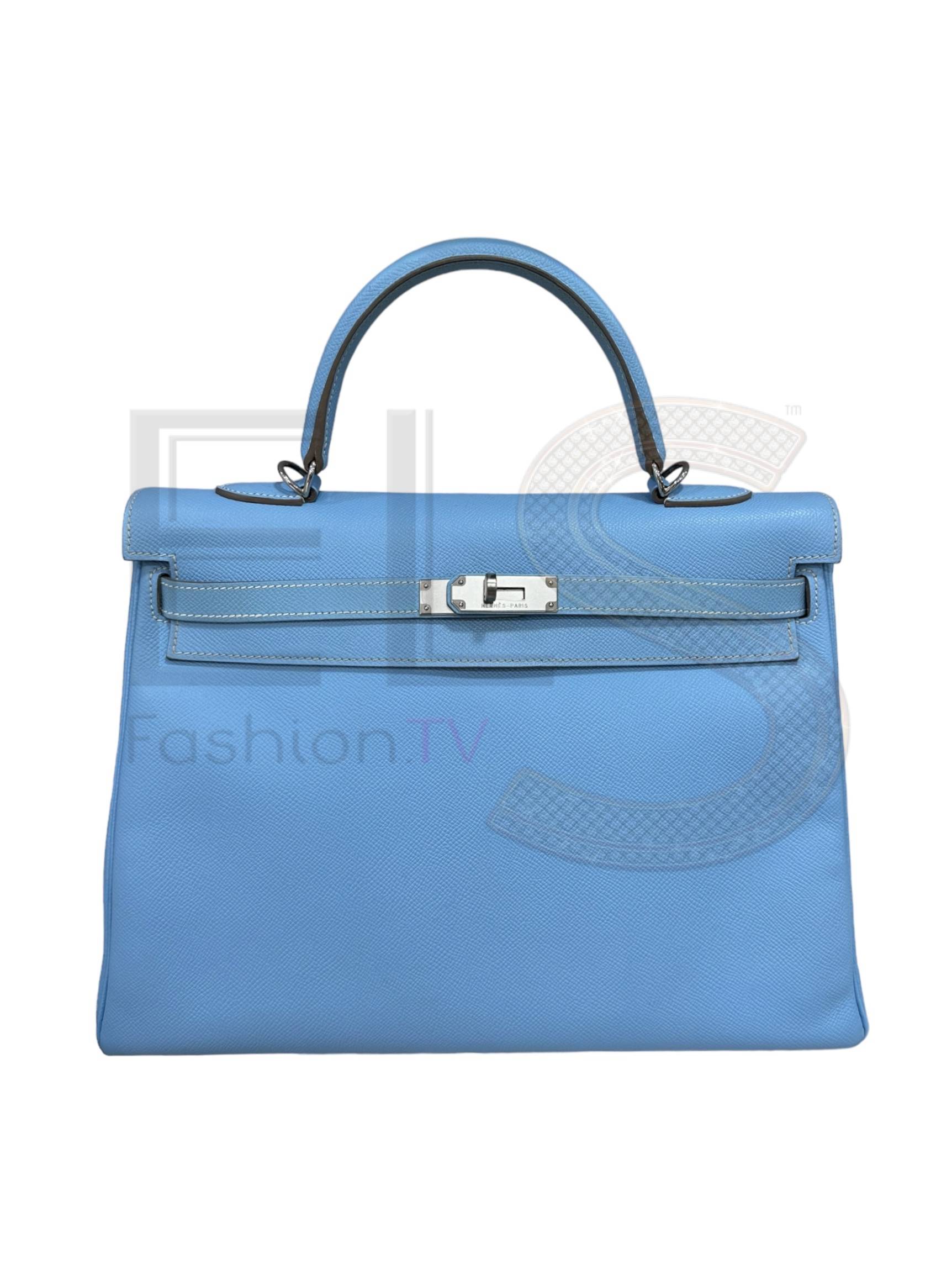 Hermès Kelly 35 Epsom Bleu Paradise