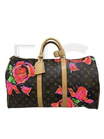 Louis Vuitton Keepall 50 Stephen Sprouse Roses L.E. Elite ART Projects