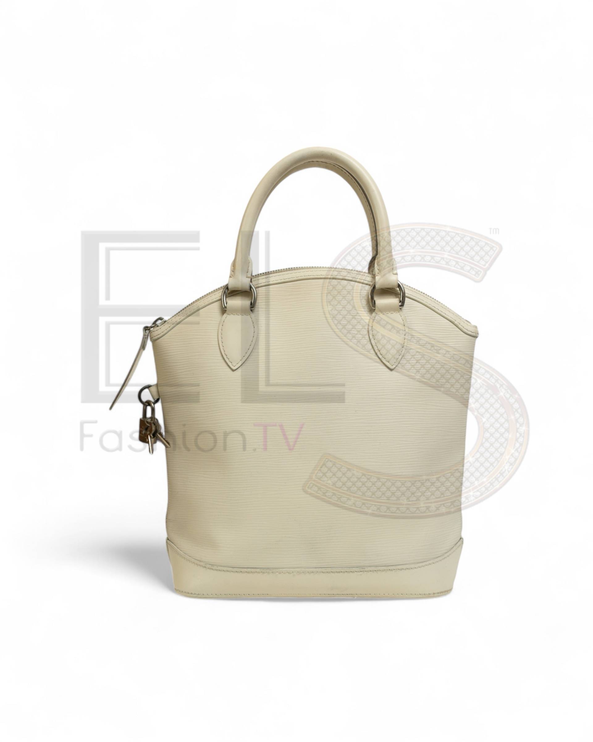 Louis Vuitton Lockit Mm Epi White