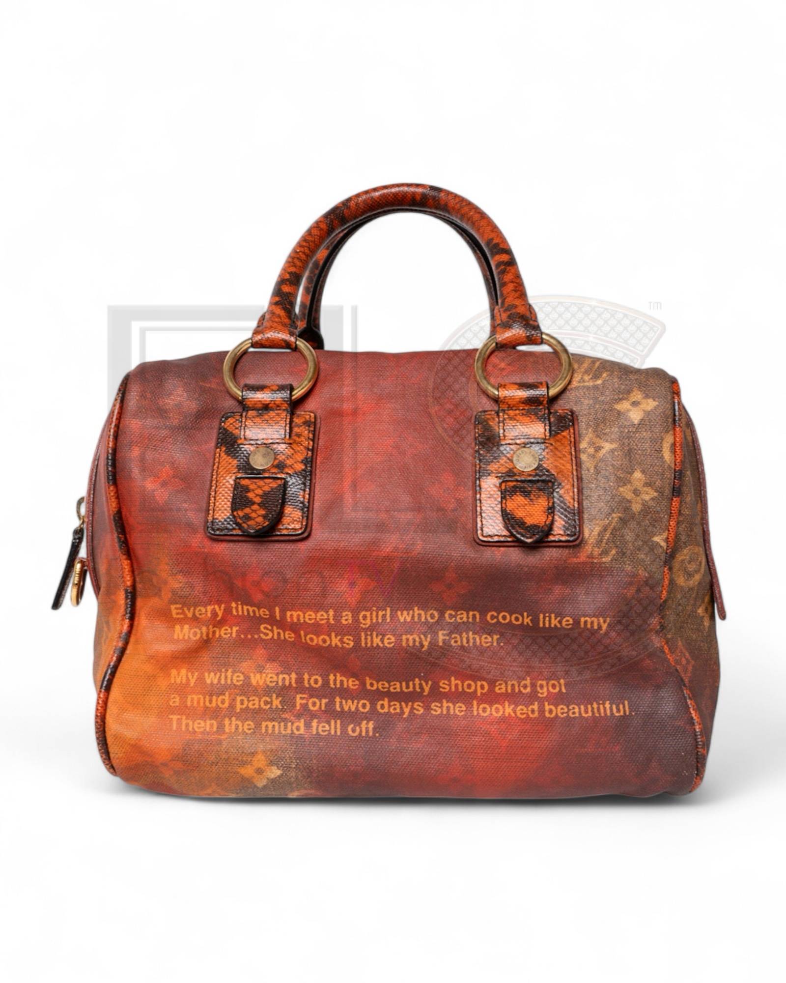 Louis Vuitton Man Crazy Mm Monogram Red