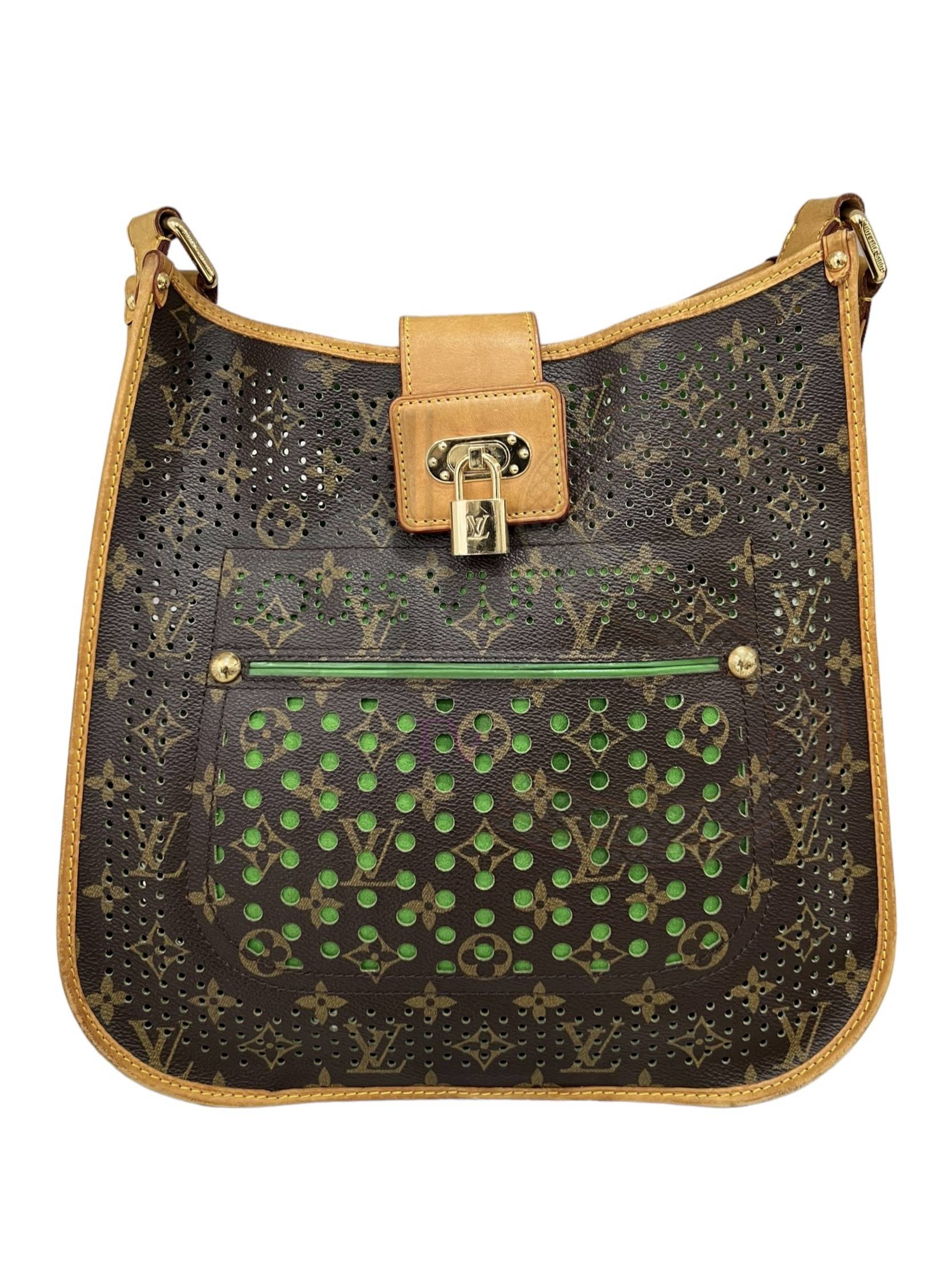 Louis Vuitton Musette Perforated Green Monogram Elite ART Projects