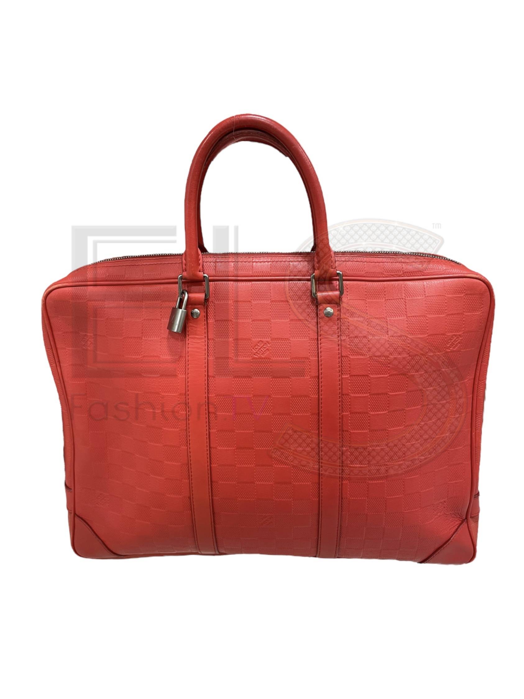 Louis Vuitton Voyage Mm Damier Red