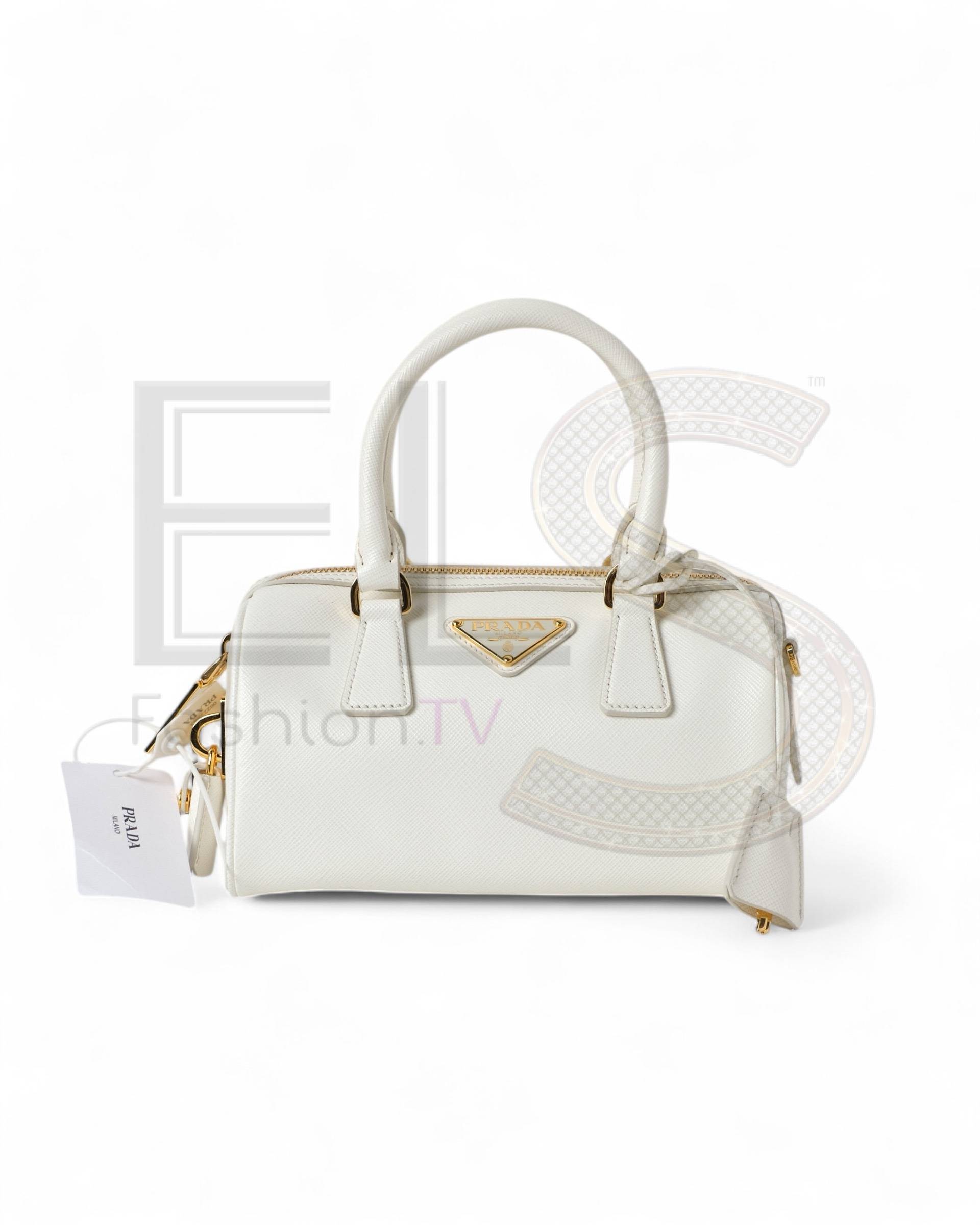 Prada Mini Saffiano White Top Case