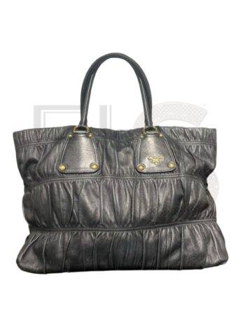 Prada Shopper Large Embossed Black Elite ART Projects