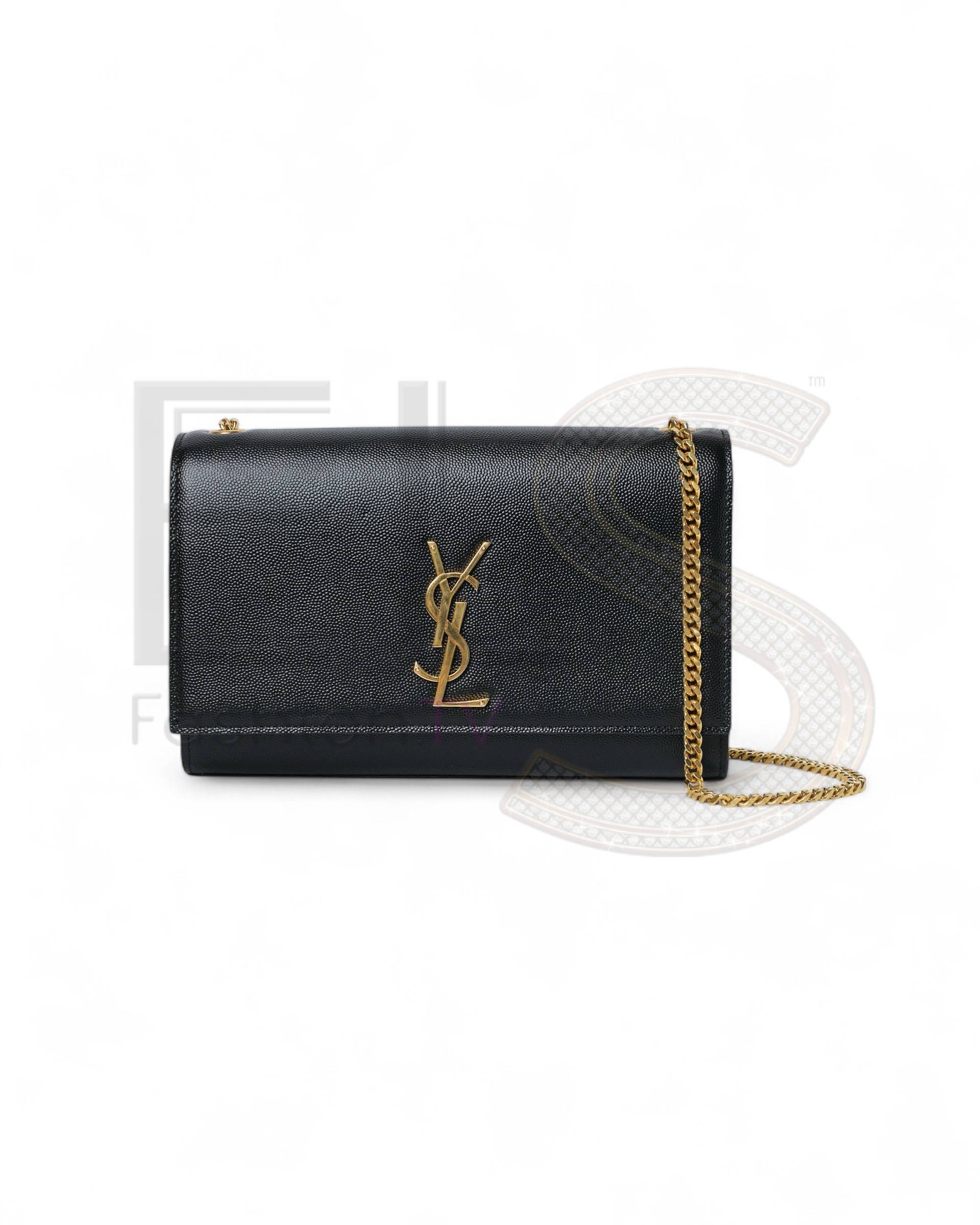 Saint Laurent Kate Medium Granulated Black