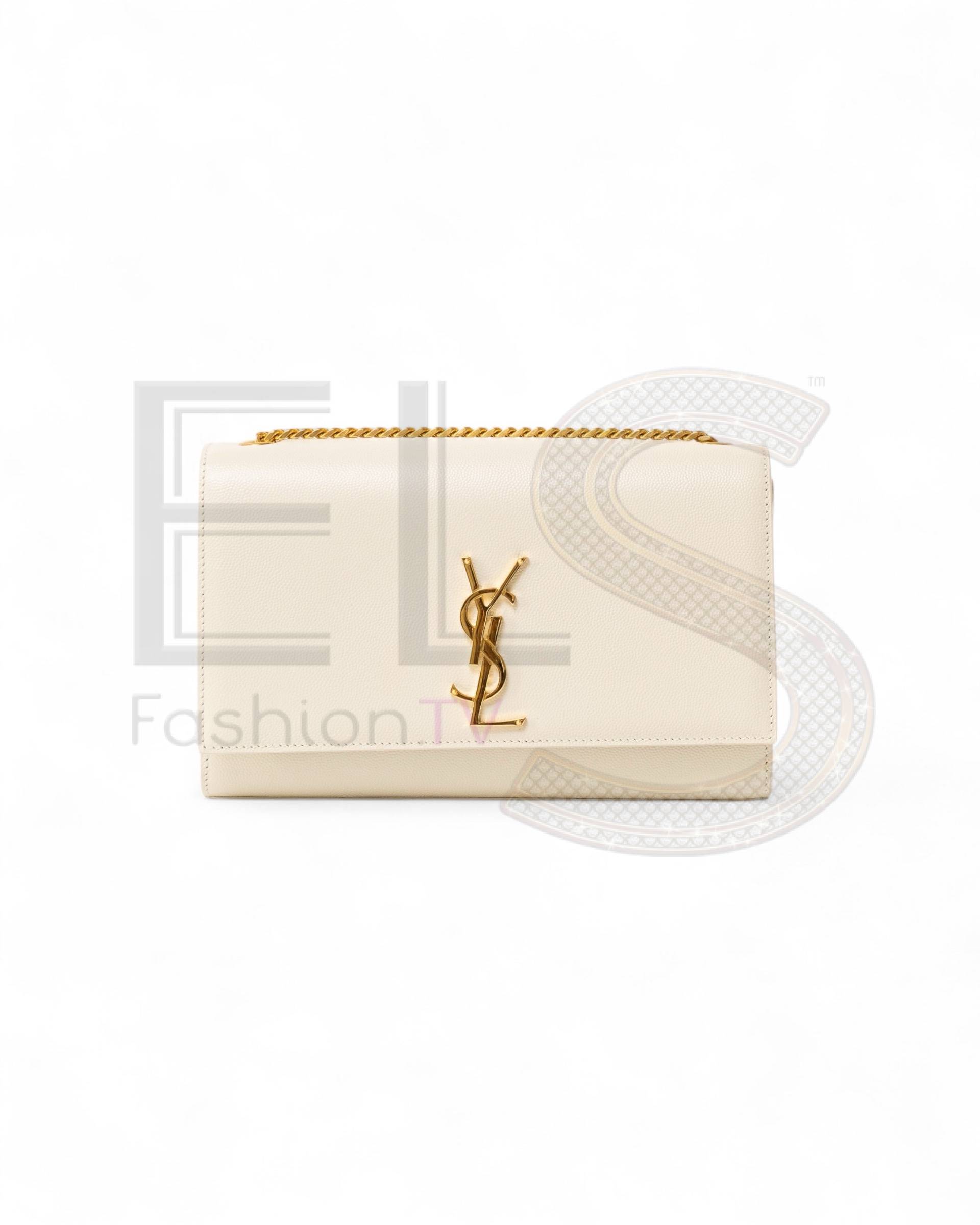 Saint Laurent Kate Medium White
