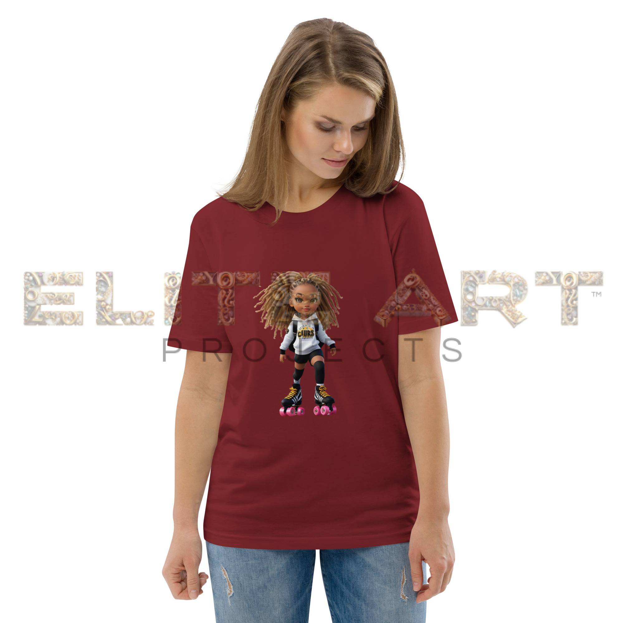 zelia sport roller skates series cotton t shirt 002