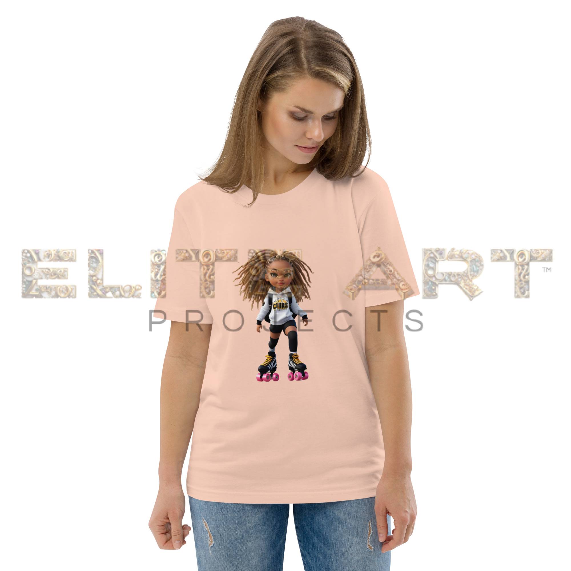 zelia sport roller skates series cotton t shirt 002